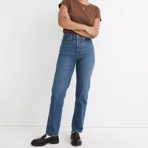 NWT Madewell The Curvy Perfect Vintage Straight Jean in Mayfield Wash